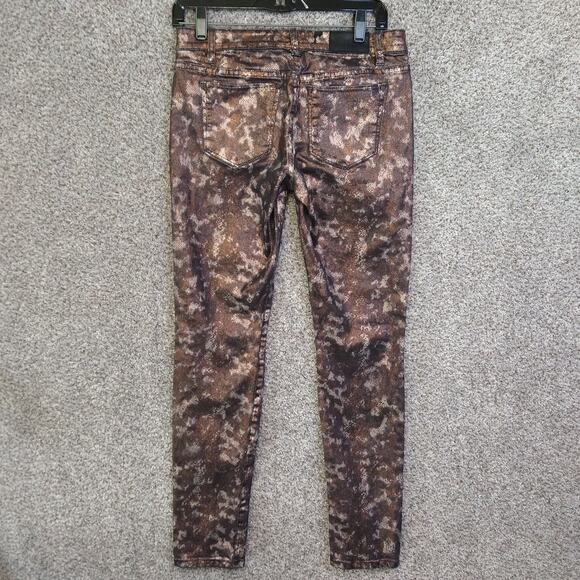 Else Bronze Metallic Skinny jeans size 27 - Picture 2 of 12